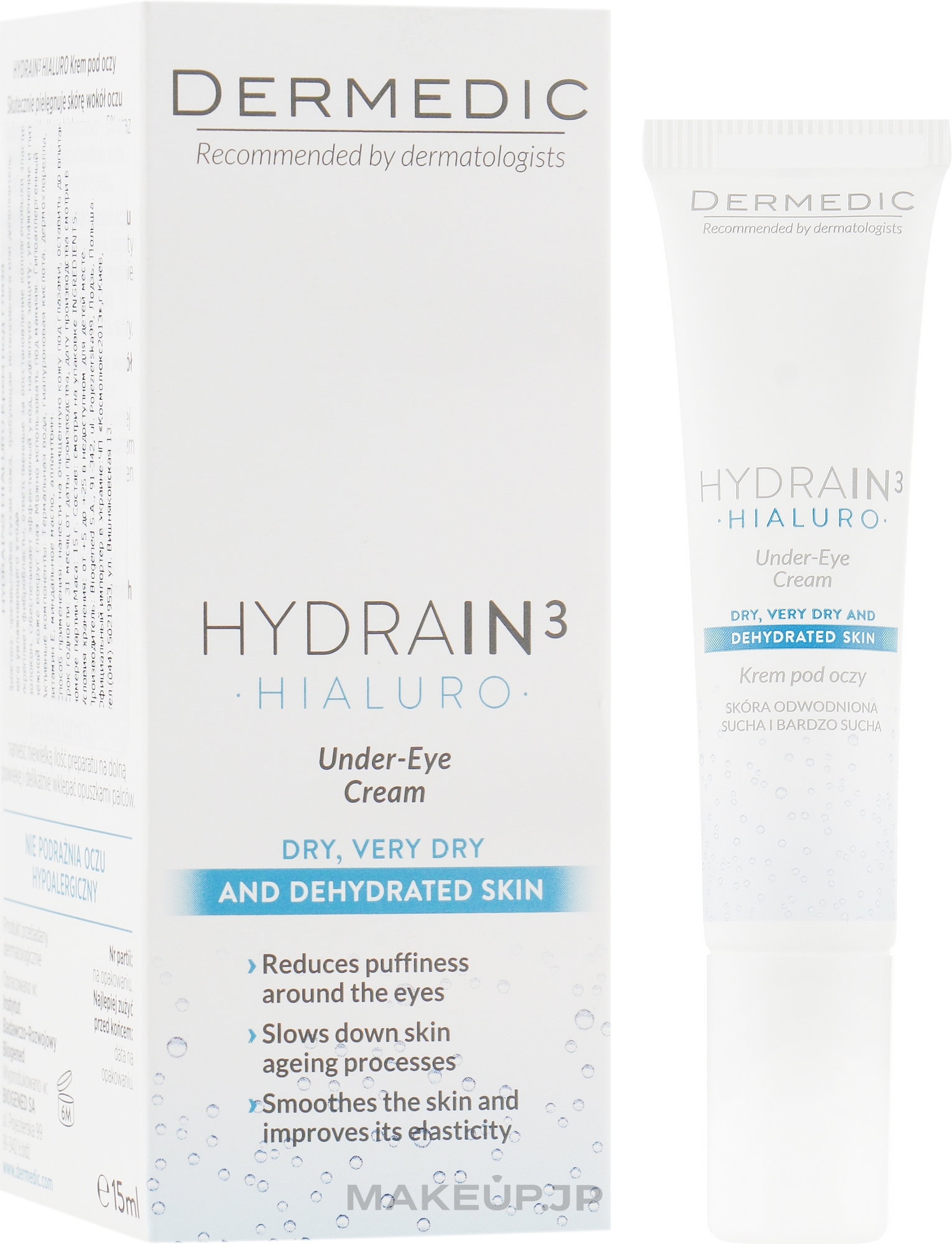 Eye Cream - Dermedic Hydrain 3 Hialuro Eye Cream — photo 15 g