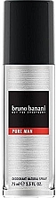 Fragrances, Perfumes, Cosmetics Bruno Banani Pure Man - Deodorant-Spray