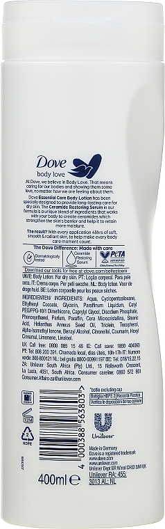 Body Lotion - Dove Essential Nourishment Body Lotion — photo N2