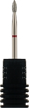 Diamond Nail Drill Bit 'Bud', 368 257 023R 2.3 mm, red mark - Tufi Profi Premium — photo N1