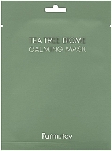 Soothing Mask with Tea Tree Extract - FarmStay Tea Tree Biome Calming Mask — photo N1
