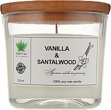 Scented Candle "Vanilla&Santalwood", in glass - Purity Candle — photo N1