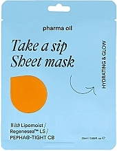 Moisturizing Sheet Mask - Pharma Oil Take A Sip Sheet Mask — photo N1