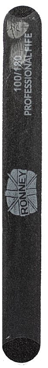 Nail File, 100/180, black, "RN 00288" - Ronney Professional — photo N1