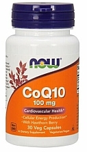 Coenzyme Q10, 30 capsules - Now Foods CoQ10 with Hawthorn Berry — photo N1