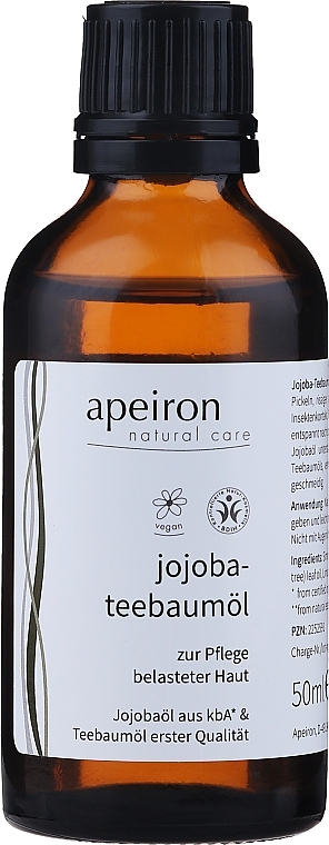 Tea Tree & Jojoba Oil - Apeiron — photo N1