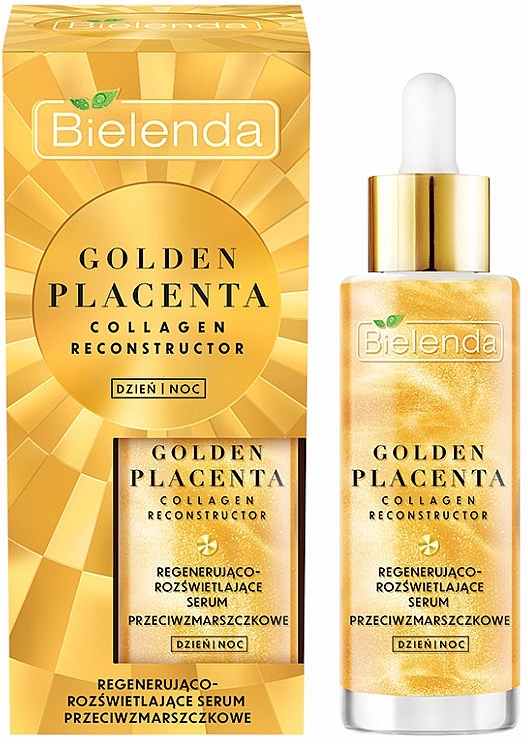 Regenerating & Brightening Anti-Wrinkle Serum - Bielenda Golden Placenta Collagen Reconstructor — photo N1