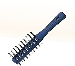 Fragrances, Perfumes, Cosmetics Double-Sided Hair Brush 'Rubberize', blue - Comair