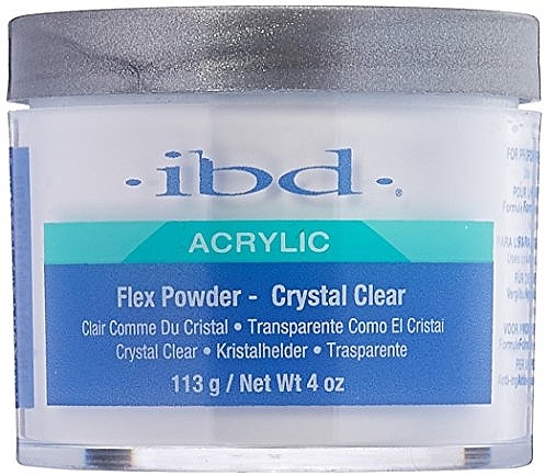 Acrylic Powder, crystal clear - IBD Flex Powder Crystal Clear — photo N2