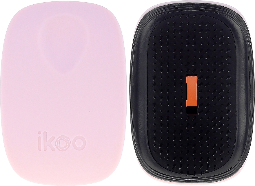 Hair Brush - Ikoo Pocket Black Cotton Candy — photo N2