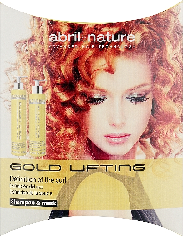 Set - Abril et Nature Stem Cells Gold Lifting (shampoo/30ml + mask/30ml) — photo N1