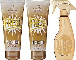 Fragrances, Perfumes, Cosmetics Moschino Gold Fresh Couture - Set (edp/50ml + b/lot/100ml + s/gel/100 ml)