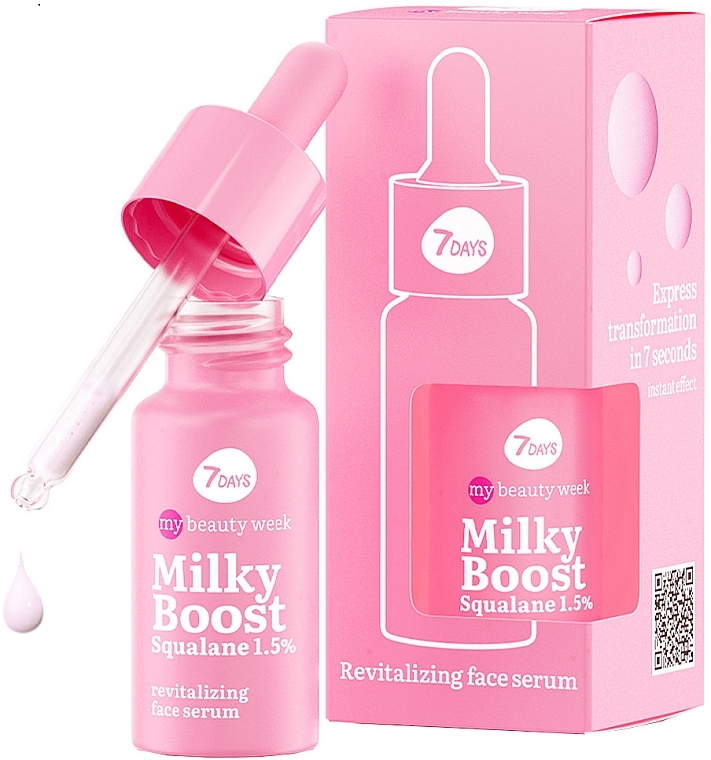 Revitalizing Face Serum - 7 Days My Beauty Week Milky Boost Squalane 1,5% — photo N1