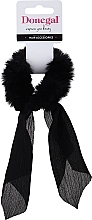 Fragrances, Perfumes, Cosmetics Scarf Scrunchie, FA-5621, black, fluffy - Donegal