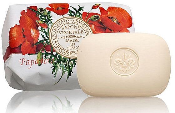 Natural Soap "Poppy" - Saponificio Artigianale Fiorentino Poppy Soap — photo N2