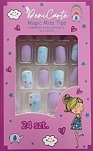 Fragrances, Perfumes, Cosmetics Self-Adhesive Nails for Kids, 910 stars, 24 pcs. - Deni Carte Magic Miss Tips