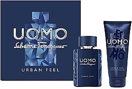 Fragrances, Perfumes, Cosmetics Salvatore Ferragamo Uomo Urban Feel - Set (edt/50 ml + sh/gel/100 ml)