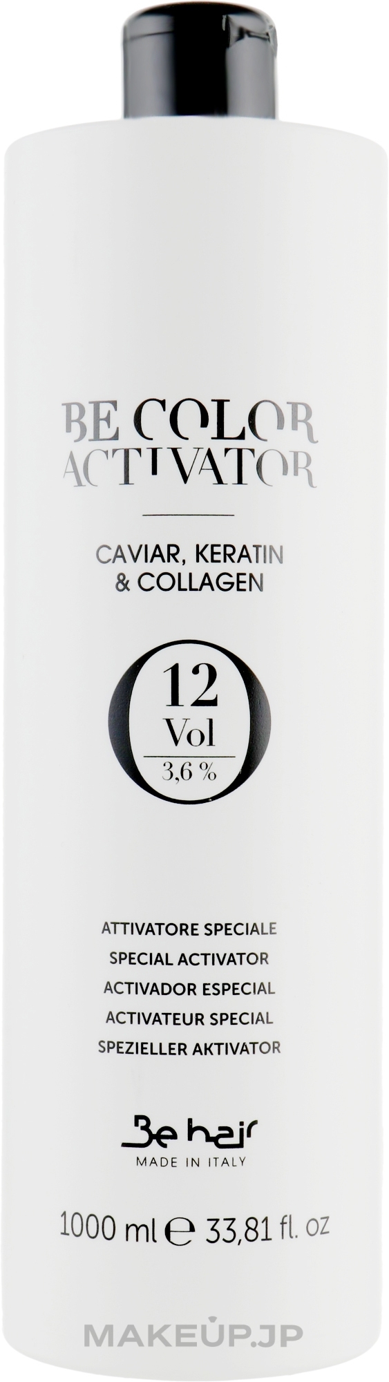 Oxidizer 3,6% - Be Hair Be Color Activator with Caviar Keratin and Collagen — photo 1000 ml