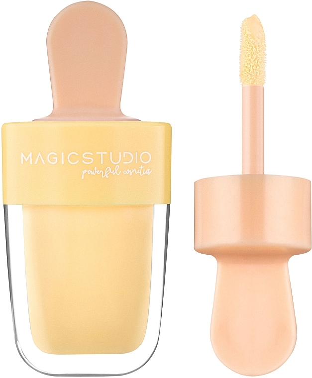 Brush Lip Gloss "Ice Cream", yellow - Martinelia — photo N1