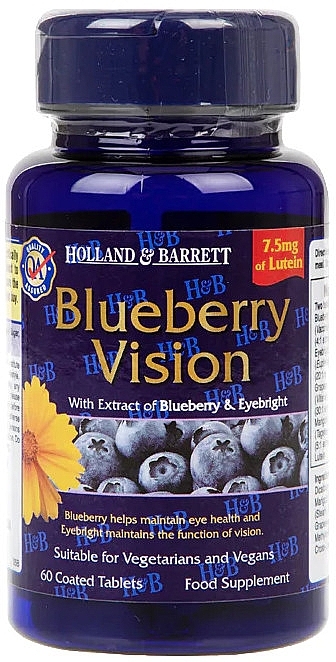 Blueberry Dietary Supplement - Holland & Barrett Blueberry Vision — photo N1