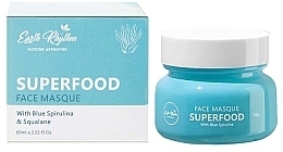 Fragrances, Perfumes, Cosmetics Blue Spirulina & Squalane Face Mask - Earth Rhythm Superfood Face Masque With Blue Spirulina & Squalane