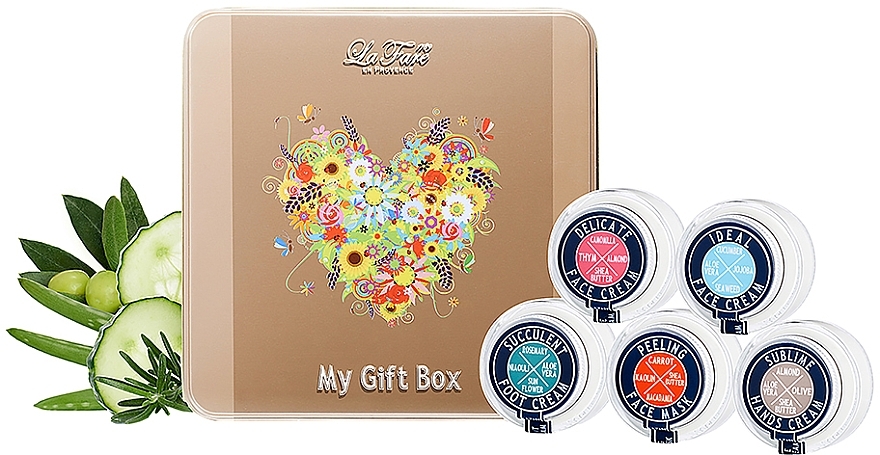 Set - La Fare 1789 Vegan Giftbox (face/cr/2x30ml + face/mask/30ml + hand/cr/30ml + foot/cr/30ml) — photo N1