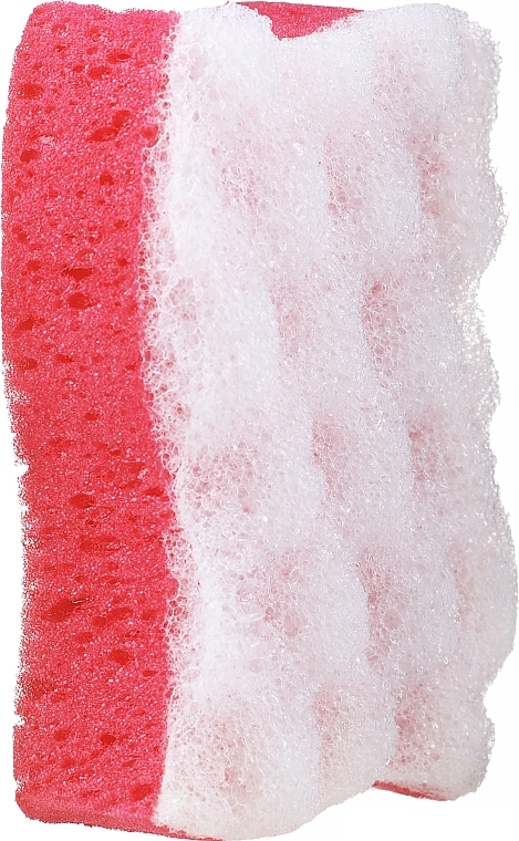 Shower Sponge, 6048, white-red - Donegal — photo N1