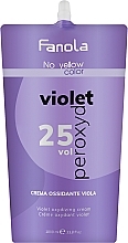 Anti-yellowness Violet Oxidizer 7,5% - Fanola No Yellow Purple Oxidizing Cream (25 Vol) — photo N2