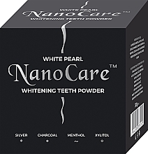 Fragrances, Perfumes, Cosmetics Whitening Tooth Powder - VitalCare White Pearl NanoCare Charcoal Teeth Powder