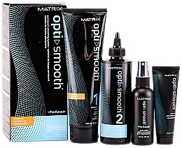 Fragrances, Perfumes, Cosmetics Set - Matrix Opti Smooth Normal Kit (cr/240ml + neu/240ml + pre-treat/60 ml + post-treat/50ml)