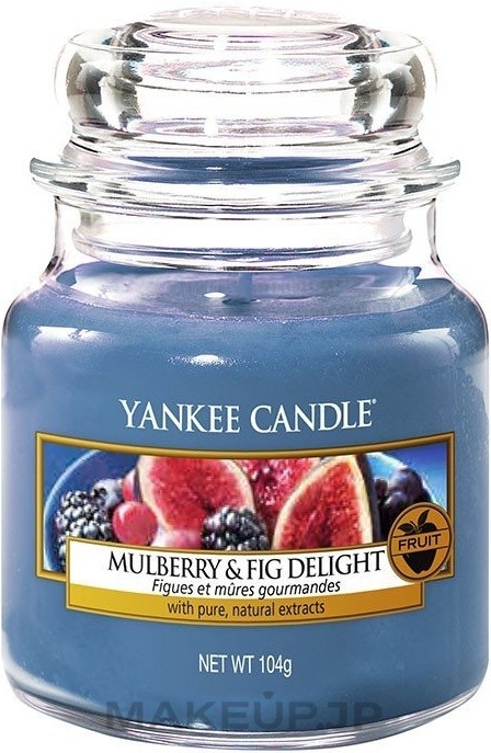 Scented Candle "Mulberry and Fig Delight" - Yankee Candle Mulberry and Fig Delight — photo 104 g