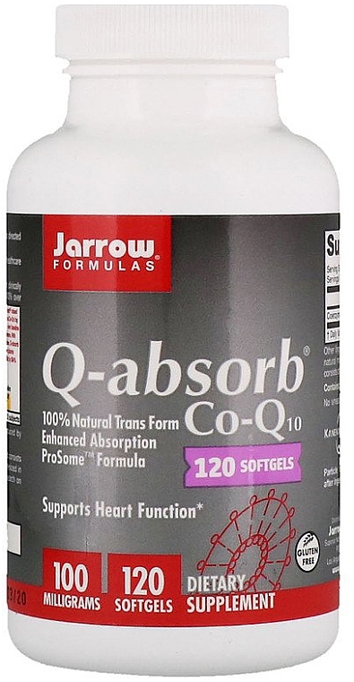 Coenzyme Q10 Softgel Capsules - Jarrow Formulas Q-Absorb 100 mg — photo N1