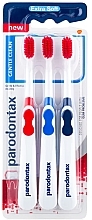 Fragrances, Perfumes, Cosmetics Toothbrush Set, extra soft, red, blie, dark blue - Parodontax Gentle Clean Extra Soft