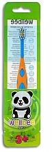 Kids Toothbrush, soft, 3+ years, blue and orange - Wellbee Travel Toothbrush For Kids — photo N2