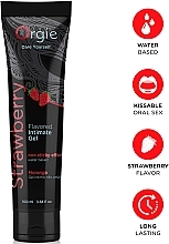 Edible Water-Based Lubricant, strawberry - Orgie Lube Tube Flavored Intimate Gel Strawberry — photo N2