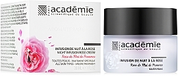 Restoring Night Cream with Rose Extract 'Rose Infusion' - Academie Night Infusion Rose Cream — photo N1