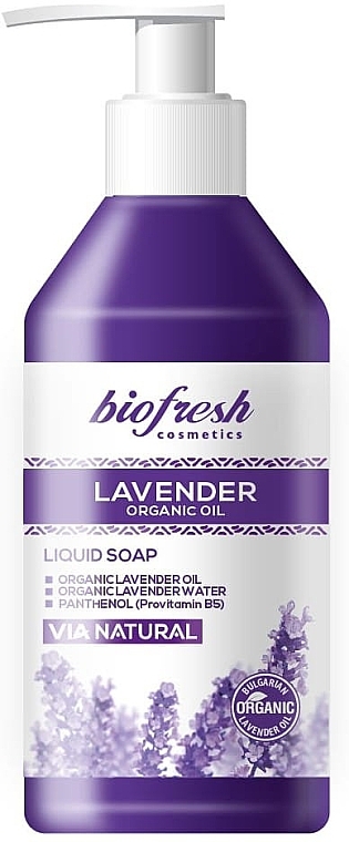 Liquid Hand Soap - BioFresh Lavender Organic Liquid Soap — photo N1