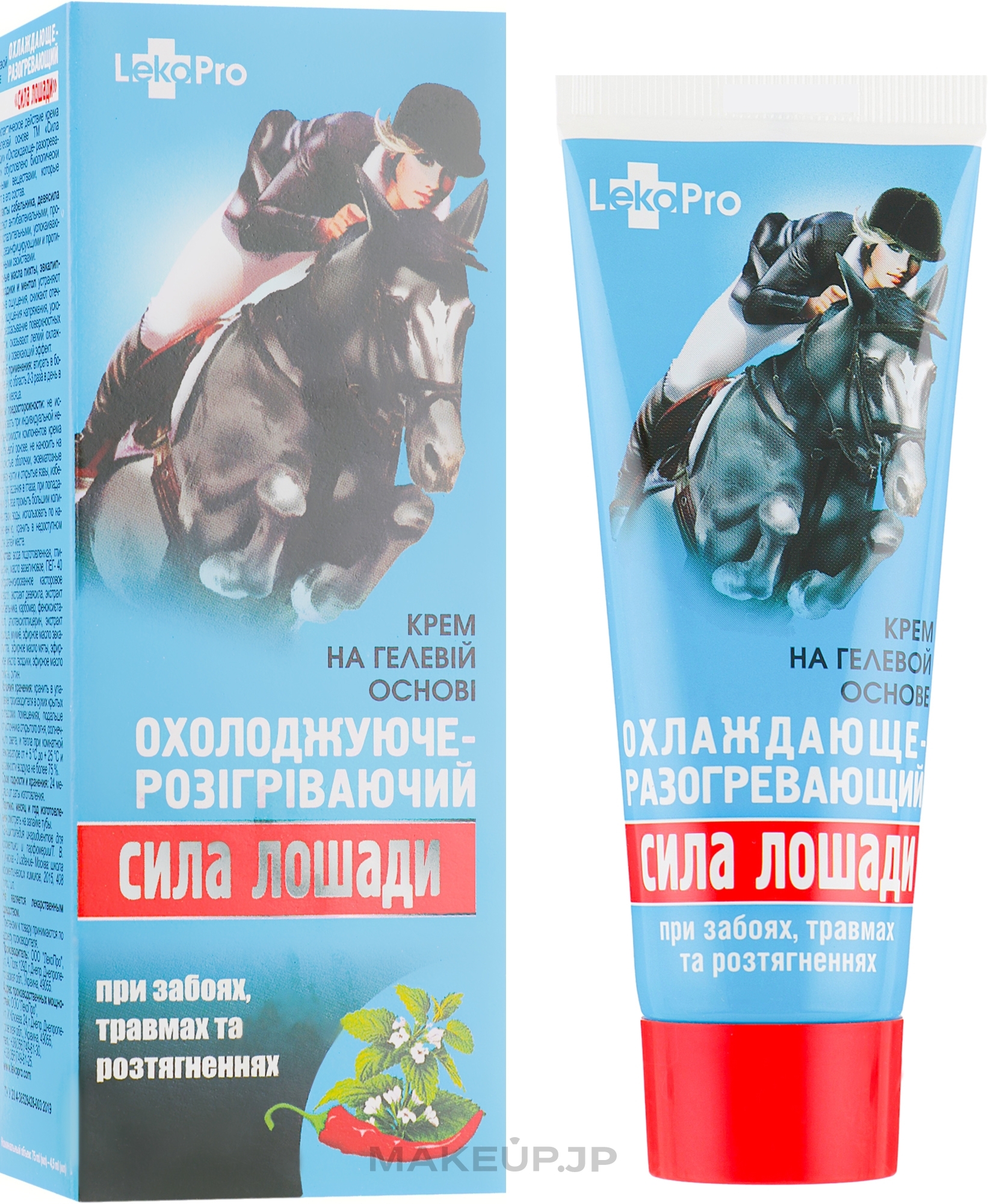 Cooling & Warming Cream Gel "Horse Power" - LekoPro — photo 75 ml