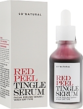 Fragrances, Perfumes, Cosmetics Face Peeling Serum - So Natural Red Peel Tingle Serum