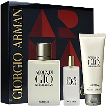 Fragrances, Perfumes, Cosmetics Giorgio Armani Acqua Di Gio Pour Homme - Set (edt 100ml + edt 15ml + sh/gel 75ml)