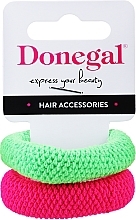 Fragrances, Perfumes, Cosmetics Hair Ties FA-5642, pink + green - Donegal