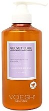 Relaxing Lavender Hand & Body Cream - Voesh Velvet Lux Vegan Hand & Body Creme Lavender Relieve — photo N2