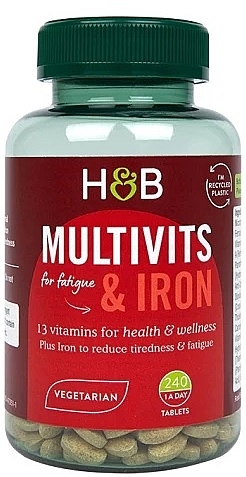 Multivitamins and Iron Dietary Supplement - Holland & Barrett Multivits & Iron — photo N1