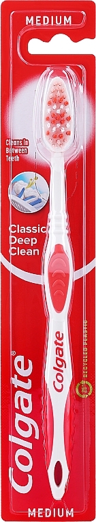 Classic Health Toothbrush, medium, red 2 - Colgate — photo N1