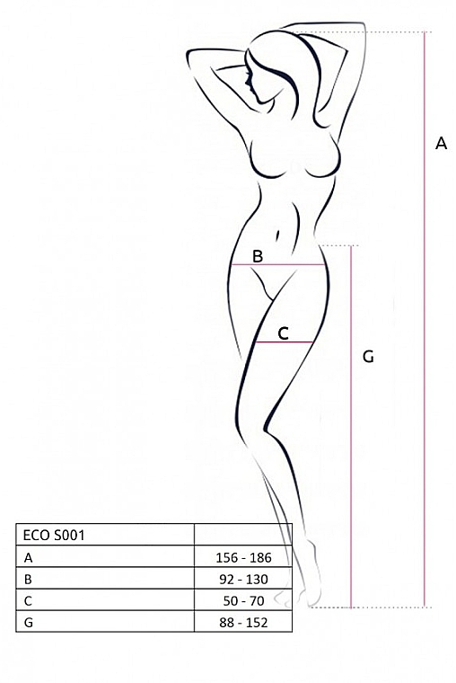 Erotic Bodystocking, ECO, BS011, white - Passione — photo N3