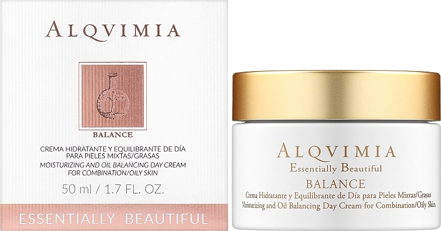 Balancing Day Cream for Oily & Combination Skin - Alqvimia Essentially Beautiful Balance — photo N2