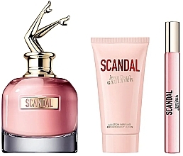 Jean Paul Gaultier Scandal - Set (edp/80ml + edp/mini/10ml + b/lot/75ml) — photo N1