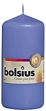 Fragrances, Perfumes, Cosmetics Cylindrical Candle, blue, 120/58 mm - Bolsius Candle