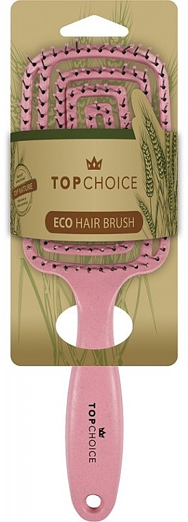 ヘアブラシ、64784、ピンク - Top Choice Eco Hair Brush — photo N2