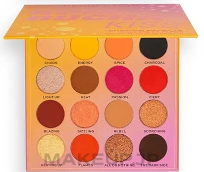 Eyeshadow Palette, 16 shades - Makeup Revolution Hot Shot Eyeshadow Palette — photo Kombucha Kiss